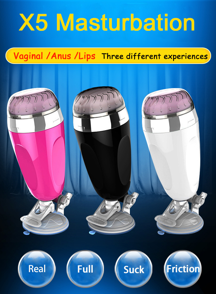 Mens Handsfree Realistic Vagina Massager Tpe Uterus Pocket Pussy Vibrating Male Sex Toy Adult Pleasure Aircraft Cup - 1