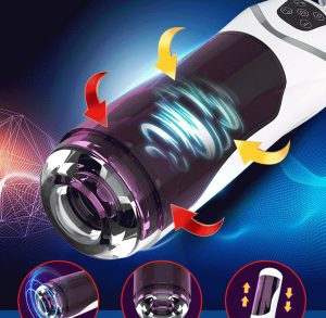 Masturbator Cup Automatic Telescopic Rotating Intelligent Induction Thrusting Pronunciation Male Masturbation Charging Aircraft