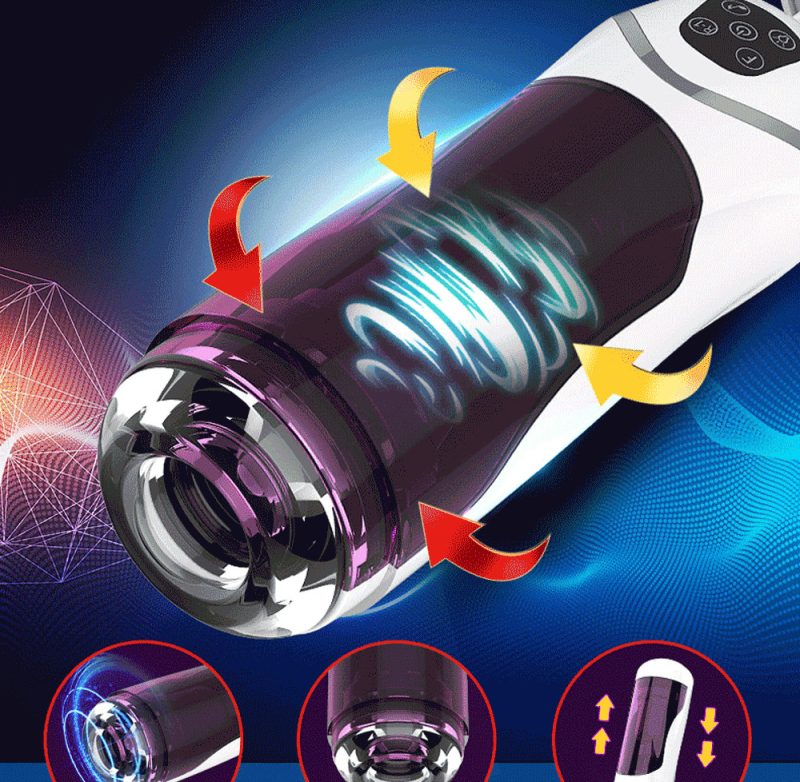 Masturbator Cup Automatic Telescopic Rotating Intelligent Induction Thrusting Pronunciation Male Masturbation Charging Aircraft