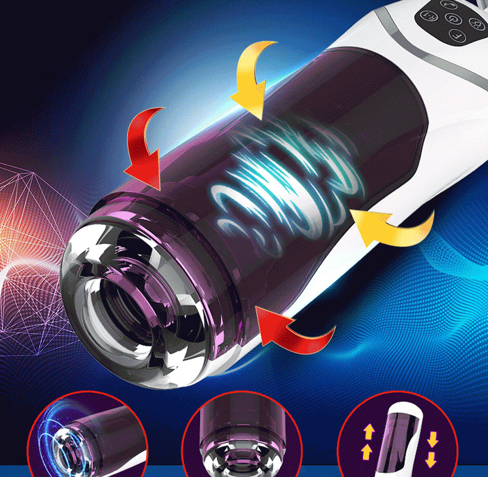 Advanced Male Masturbator Cup With Automatic Telescopic Rotation Intelligent Induction Thrusting Pronunciation Features And Rechargeable Functionality - 7