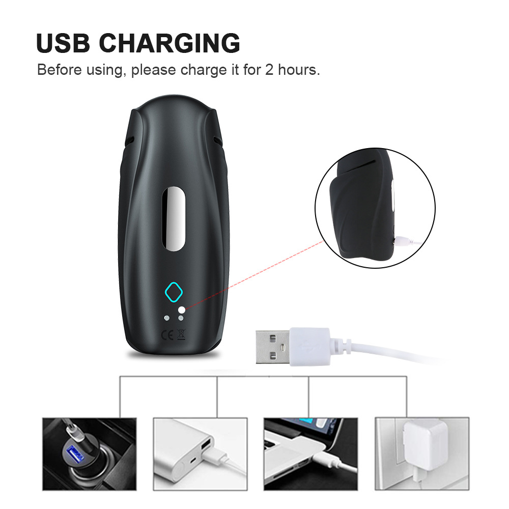 Mannuo 18 Male Masturbator Cup Longlasting Penis Trainer Realistic Vagina Blowjob Stimulation Pulse Vibrators Discreet Pocket Pussy Adult Sex Toy For Men - 6