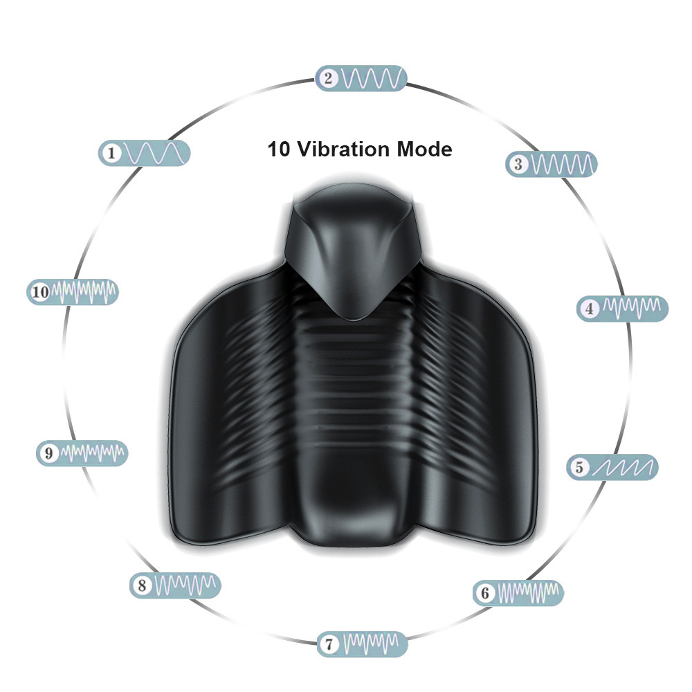 Mannuo 18 Male Masturbator Cup Longlasting Penis Trainer Realistic Vagina Blowjob Stimulation Pulse Vibrators Discreet Pocket Pussy Adult Sex Toy For Men - 3