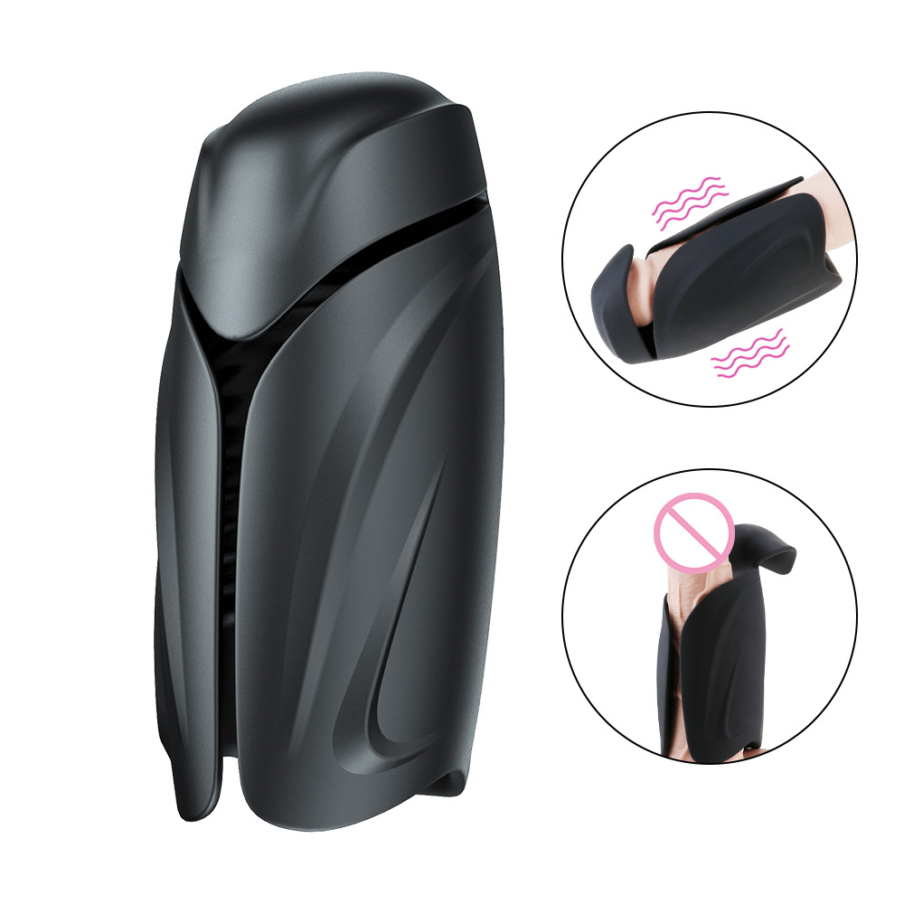 Mannuo 18 Male Masturbator Cup Longlasting Penis Trainer Realistic Vagina Blowjob Stimulation Pulse Vibrators Discreet Pocket Pussy Adult Sex Toy For Men - 1