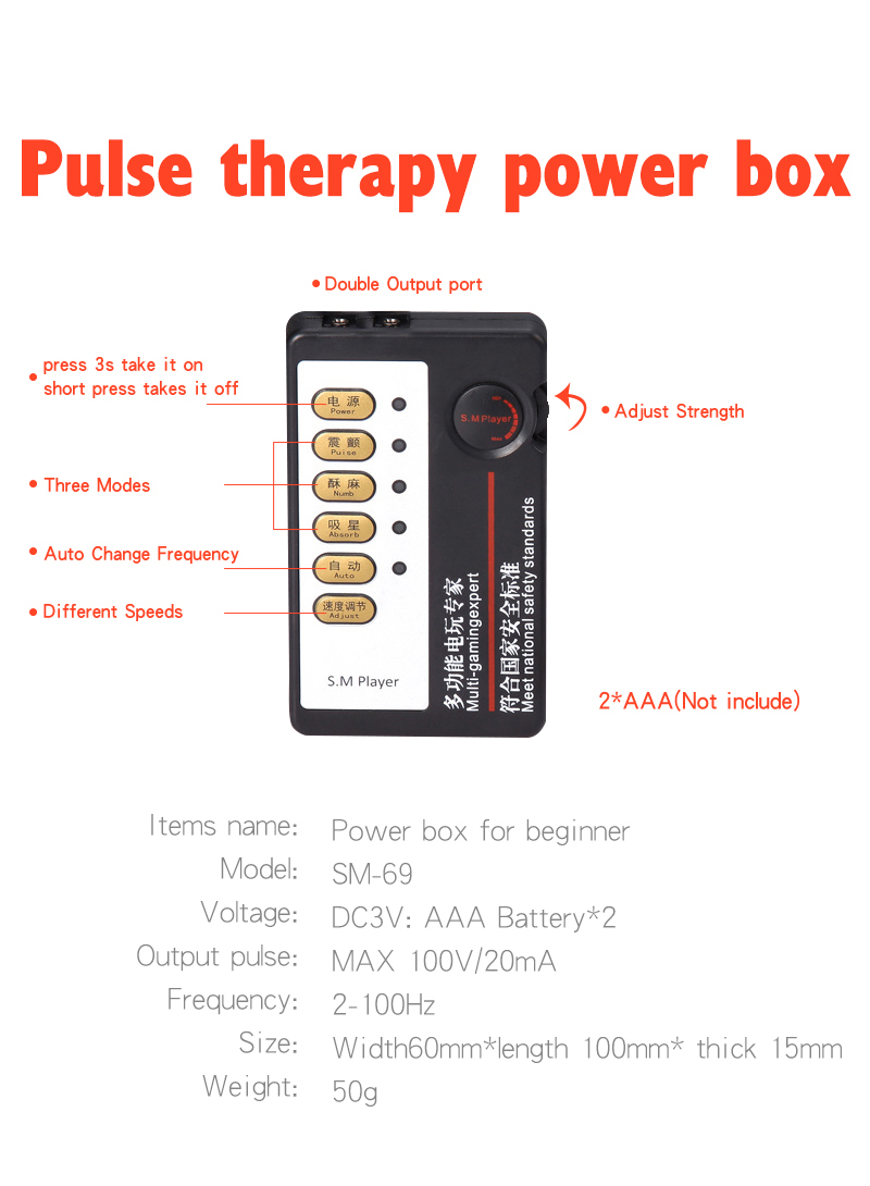 Male Estim Electrical Massage Penis Sleeve Intimate Electro Shock Cock Ring Adult Pleasure Sex Toy - 7