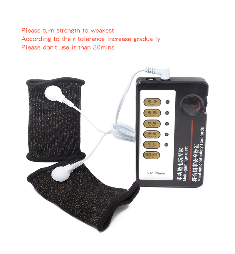 Male Estim Electrical Massage Penis Sleeve Intimate Electro Shock Cock Ring Adult Pleasure Sex Toy - 9