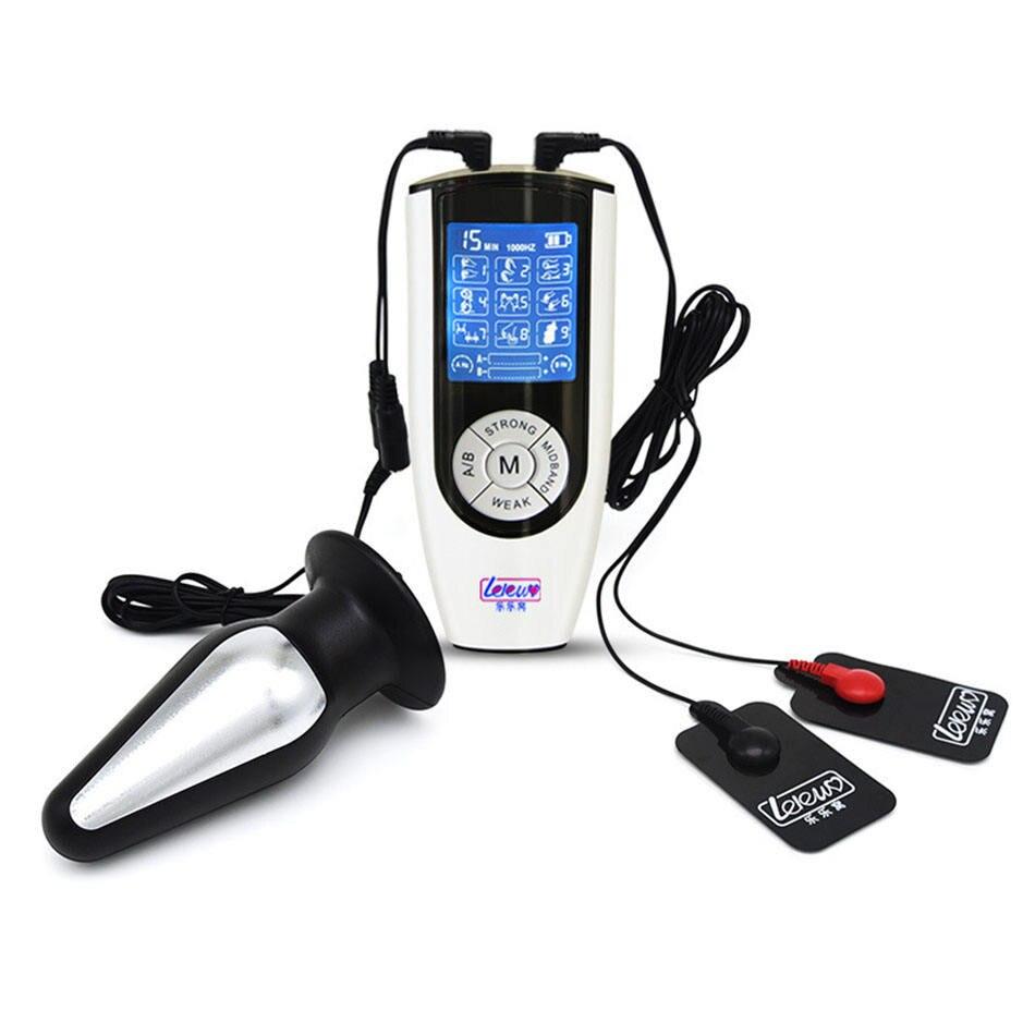 High Performance Electro Shock Anal Plug Adult Intimate Massager Medical Themed Roleplay Game Toy Djxp004 - 1