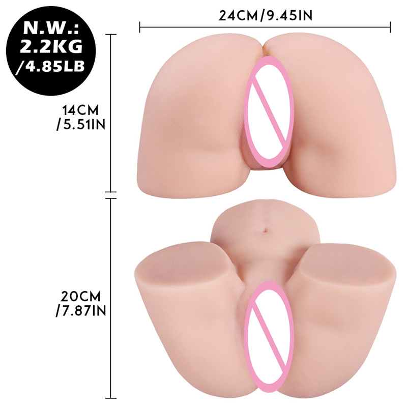 Realistic Fullsize 25kg Male Masturbator Silicone Adult Toy Dual Hole Vagina And Anal - 1