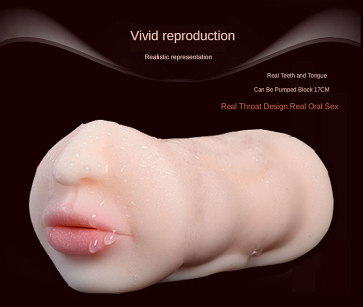 Male Masturbator With Deep Throat Pocket Oral Simulation Vibrator Function For Realistic Pleasure Experience - 2