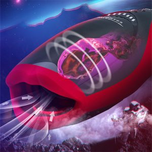 Realistic Mouth Deep Throat Blowjob Male Masturbator Heating Vibrating Clip Sucking Masturbation Adult Sex Toy For Men