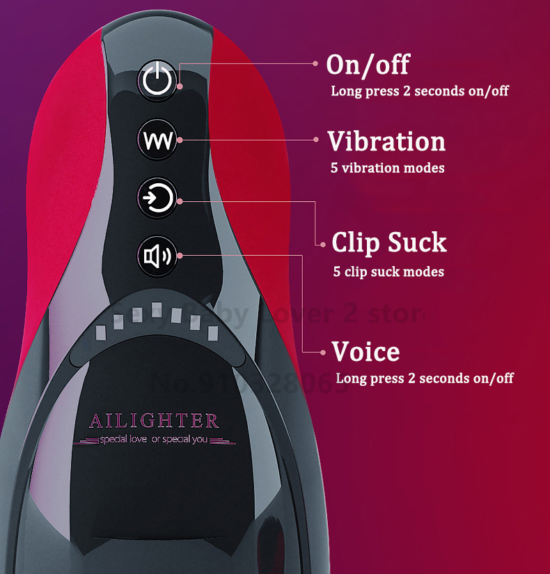 Deluxe Male Masturbator Toy With Realistic Mouth Deep Throat Heating Vibrating Suction Features For Adult Pleasure - 13