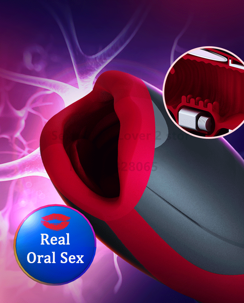 Deluxe Male Masturbator Toy With Realistic Mouth Deep Throat Heating Vibrating Suction Features For Adult Pleasure - 3