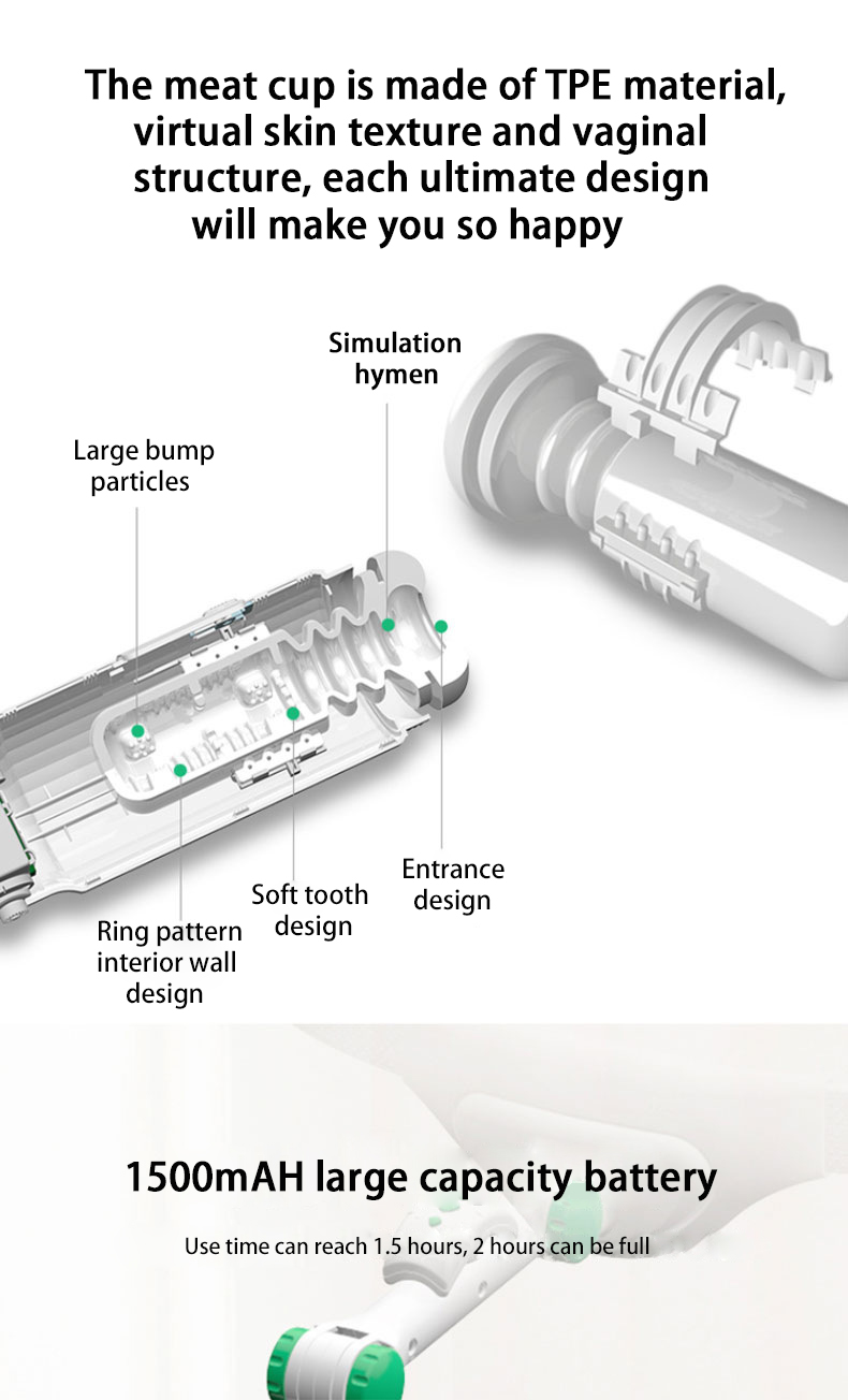 Remote Control Automatic Telescopic Penis Massager Adjustable Adult Sex Toy Wearable Aircraft Cup Articulated Arm Masturbation Aid - 5