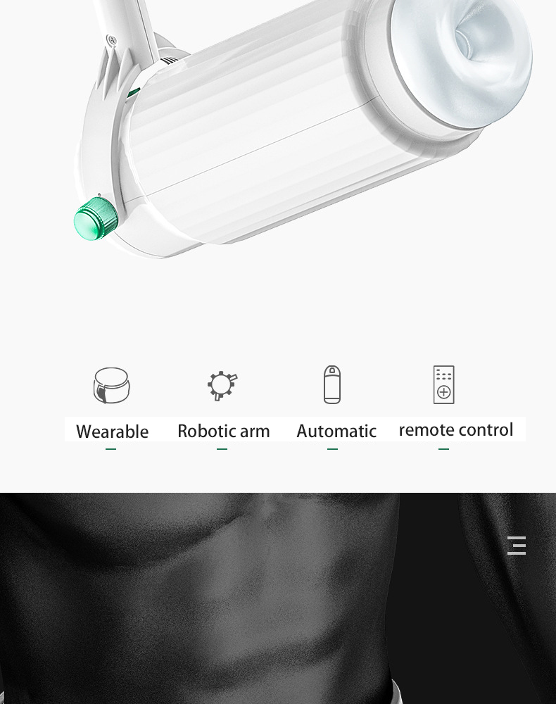 Remote Control Automatic Telescopic Penis Massager Adjustable Adult Sex Toy Wearable Aircraft Cup Articulated Arm Masturbation Aid - 3