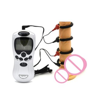Electro Shock Massager Sex Toys For Men Accessories Male Penis Stimulator Electric Ring - 2