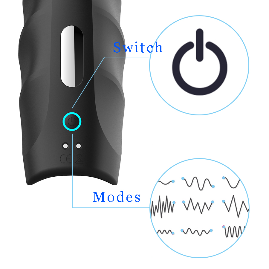 Advanced Mens 10speed Vibrating Masturbator Adult Pleasure Toy For Stamina Training Delayed Ejaculation Helper - 6