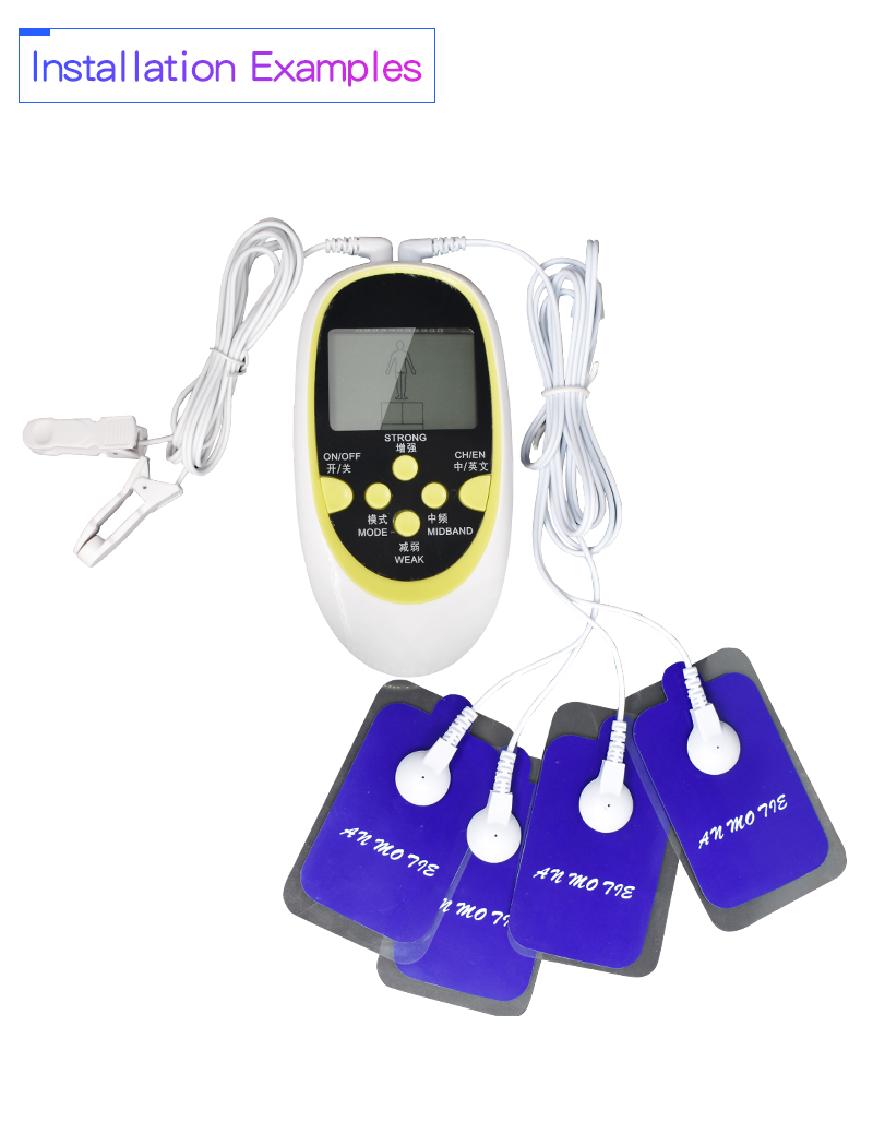 Electrostimulation Bdsm Toys Kit Electric Anal Plug Nipple Clit Clamps Penis Scrotum Shock Massage Pads - 5