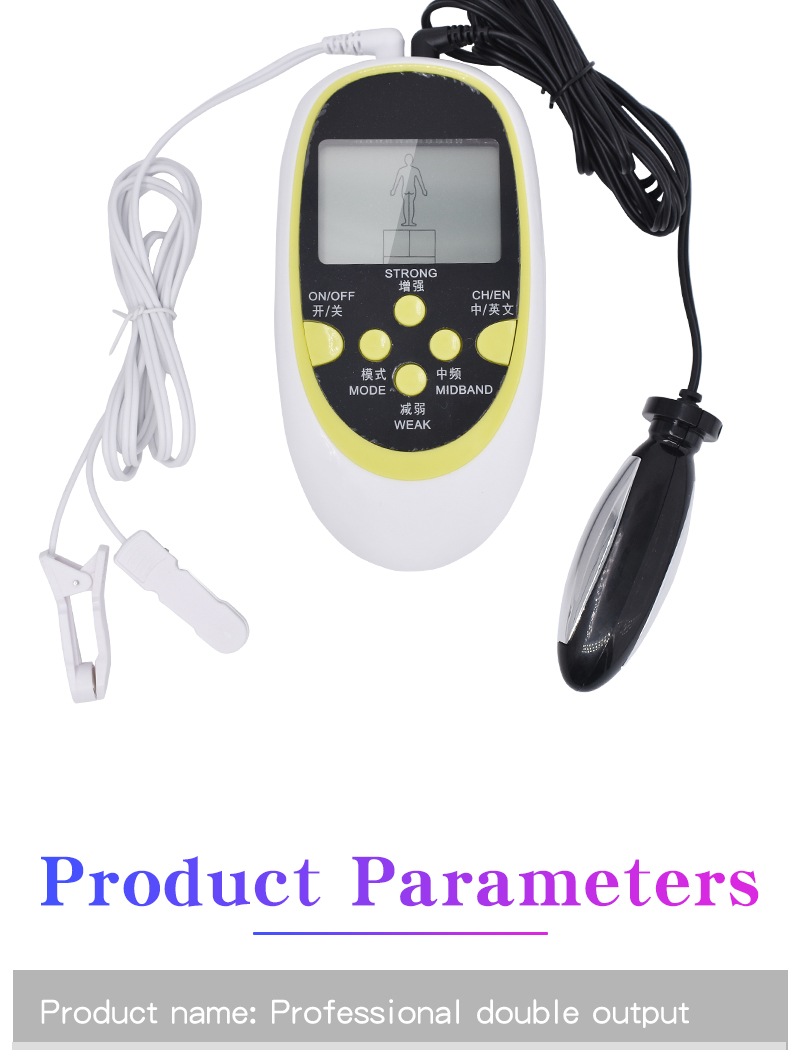 Electrostimulation Bdsm Toys Kit Electric Anal Plug Nipple Clit Clamps Penis Scrotum Shock Massage Pads - 7