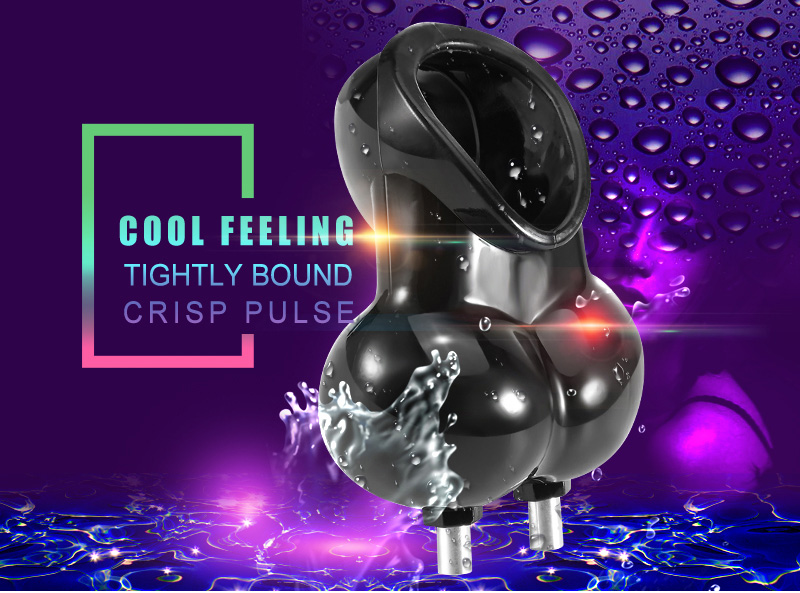 Electric Shock Estim Penis Sleeve Male Delay Ring Scrotum Bondage Chastity Cage Erotic Massage Sm Sex Toy For Men - 1
