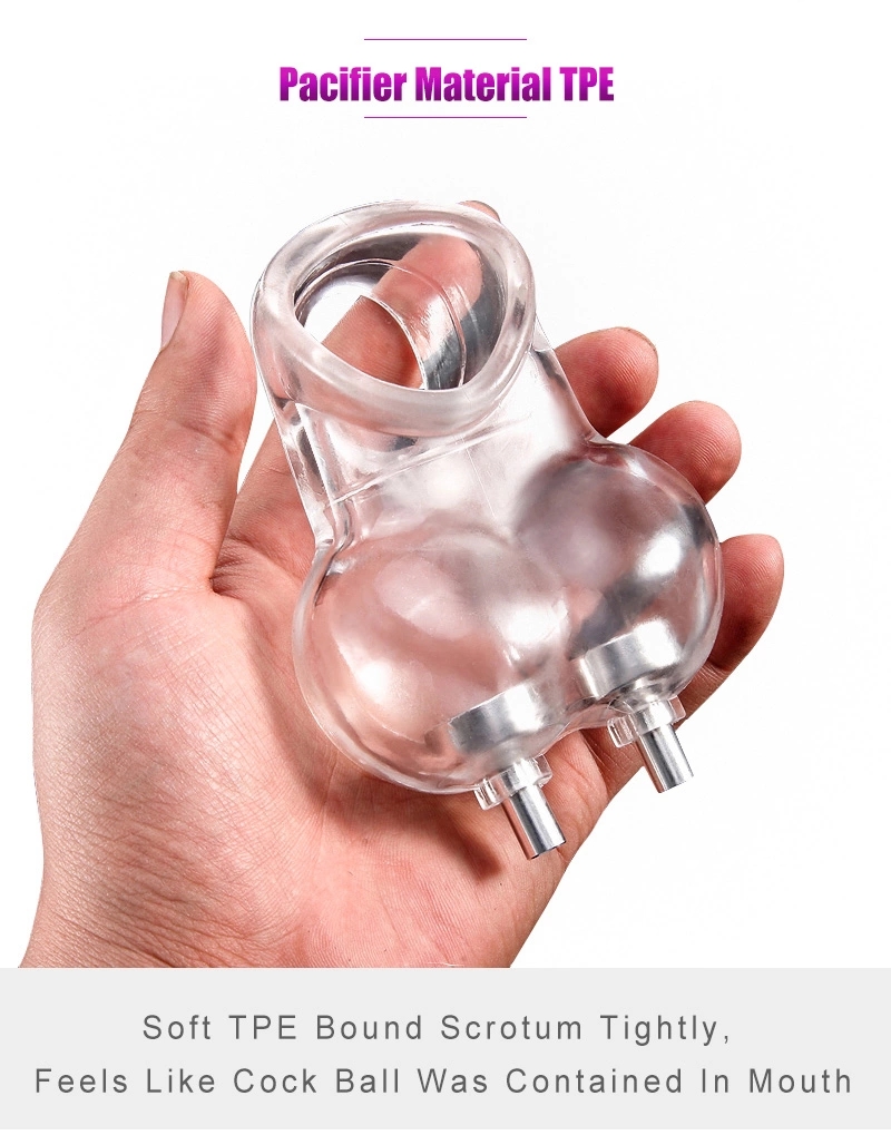 Electric Shock Estim Penis Sleeve Male Delay Ring Scrotum Bondage Chastity Cage Erotic Massage Sm Sex Toy For Men - 5