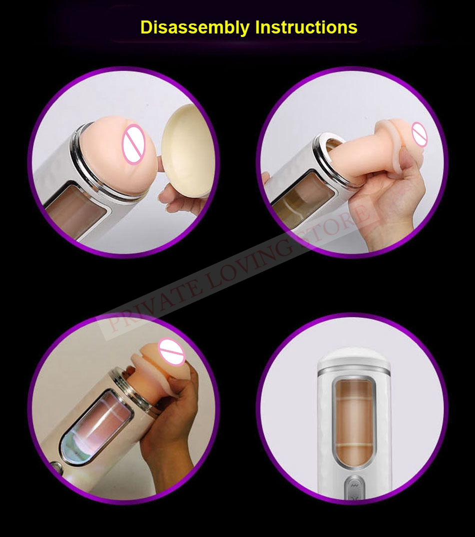 Electric Male Masturbator Voiceinteractive With Vibration Realistic Artificial Vagina Adult Sex Toy For Men - 13