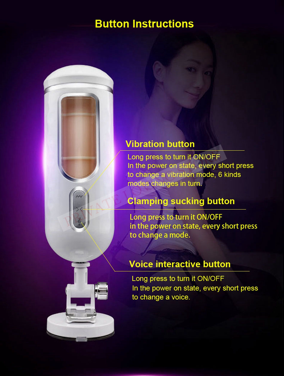 Electric Male Masturbator Voiceinteractive With Vibration Realistic Artificial Vagina Adult Sex Toy For Men - 12