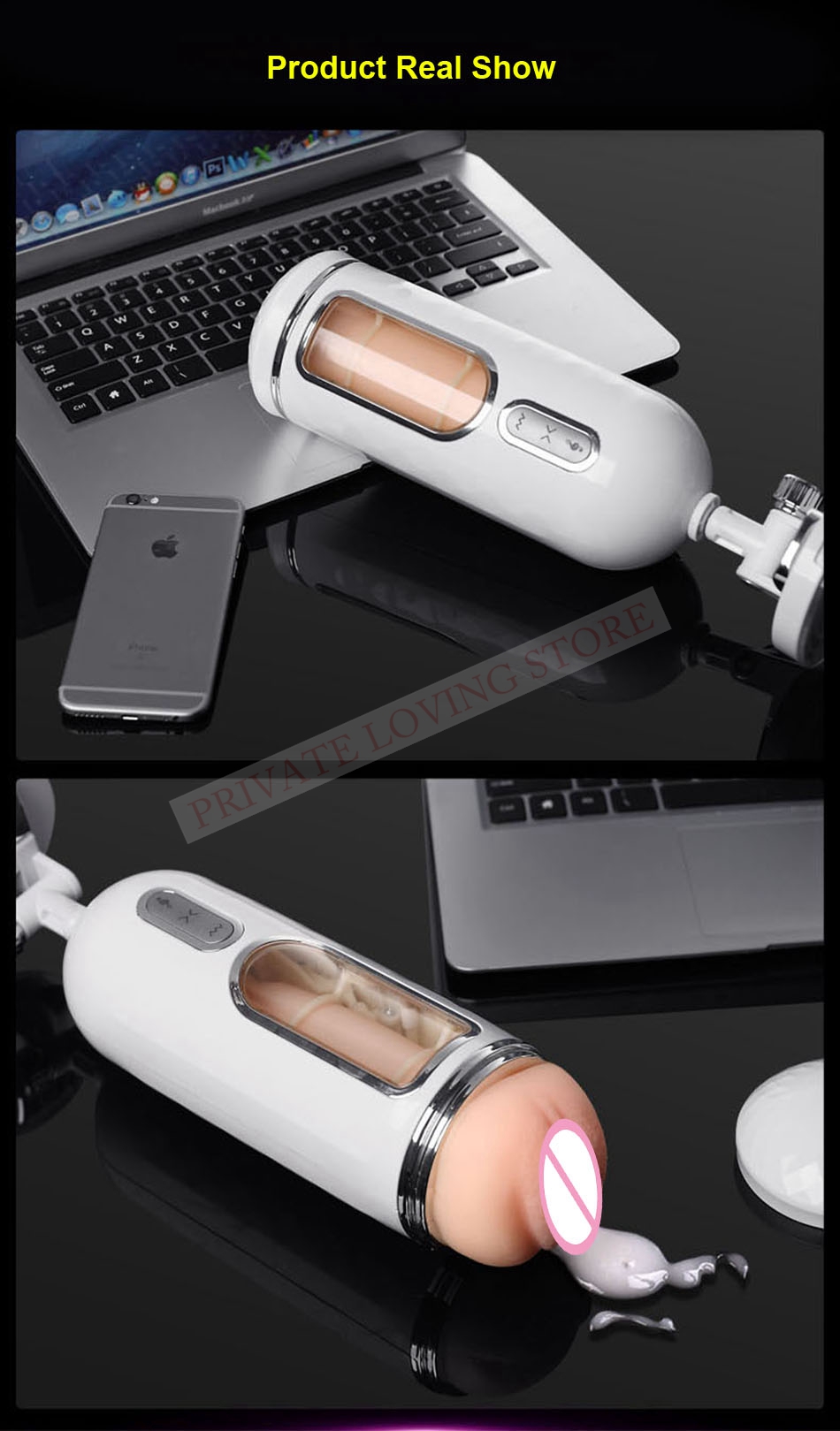 Electric Male Masturbator Voiceinteractive With Vibration Realistic Artificial Vagina Adult Sex Toy For Men - 11