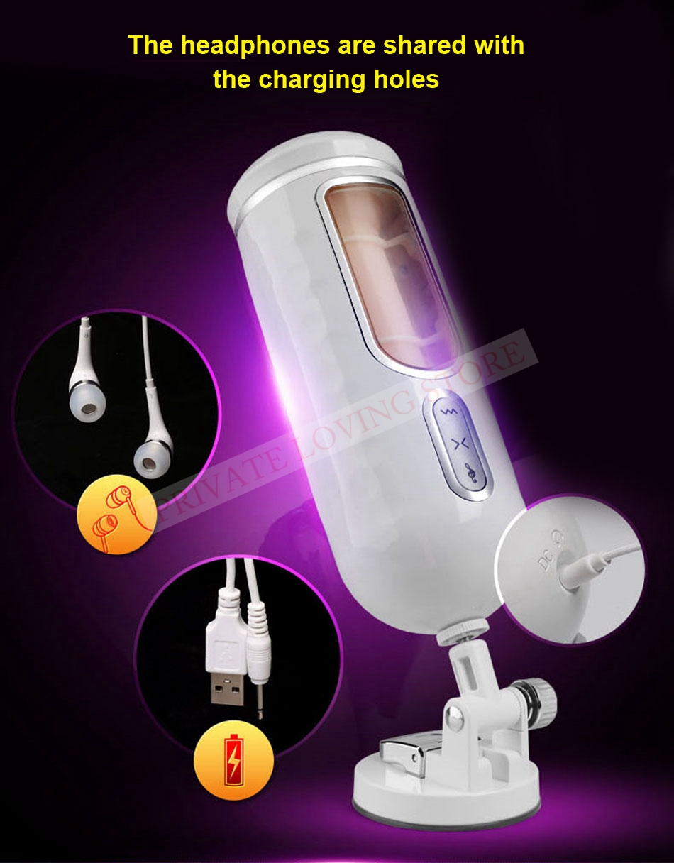 Electric Male Masturbator Voiceinteractive With Vibration Realistic Artificial Vagina Adult Sex Toy For Men - 9