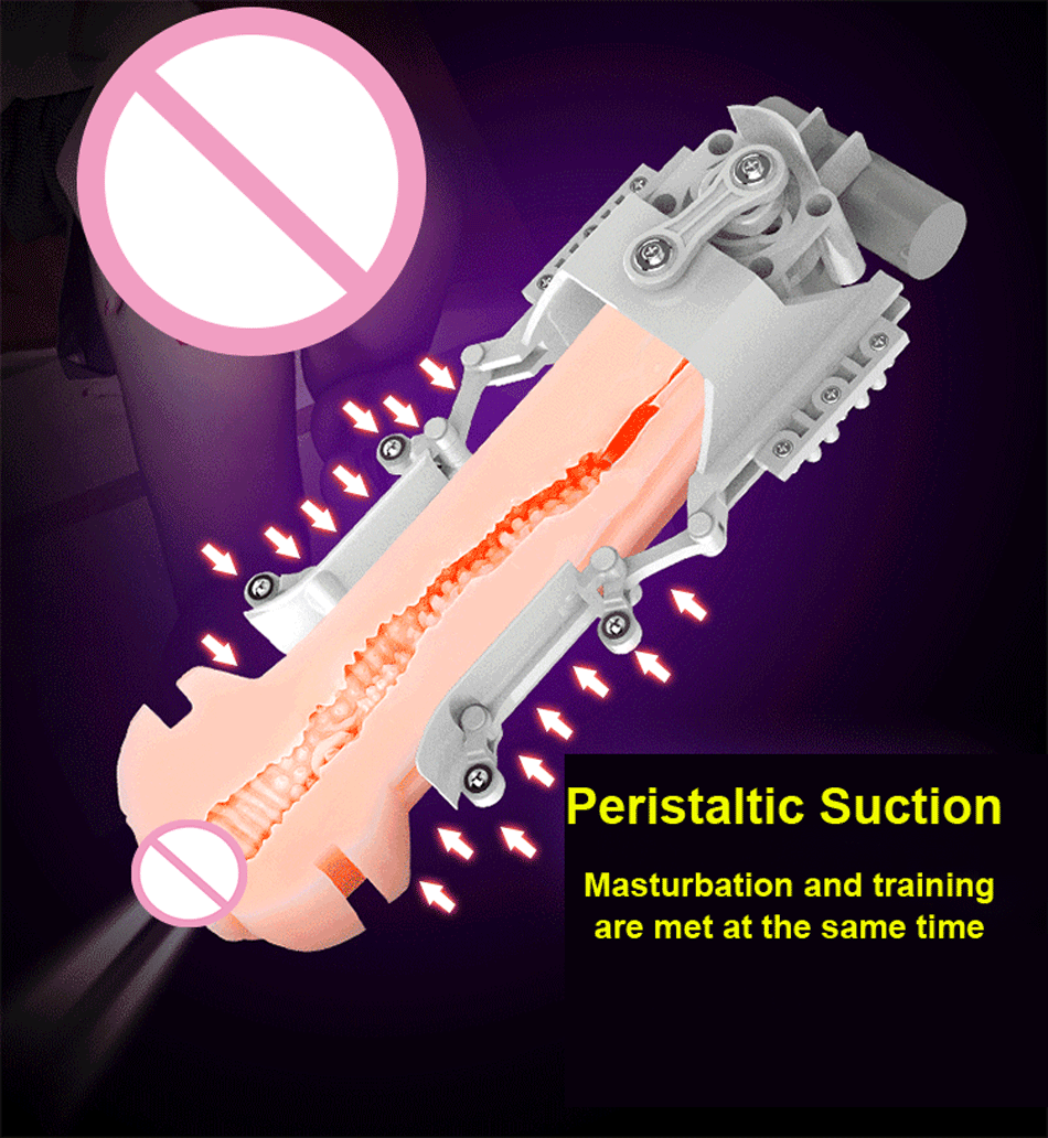 Electric Male Masturbator Voiceinteractive With Vibration Realistic Artificial Vagina Adult Sex Toy For Men - 2