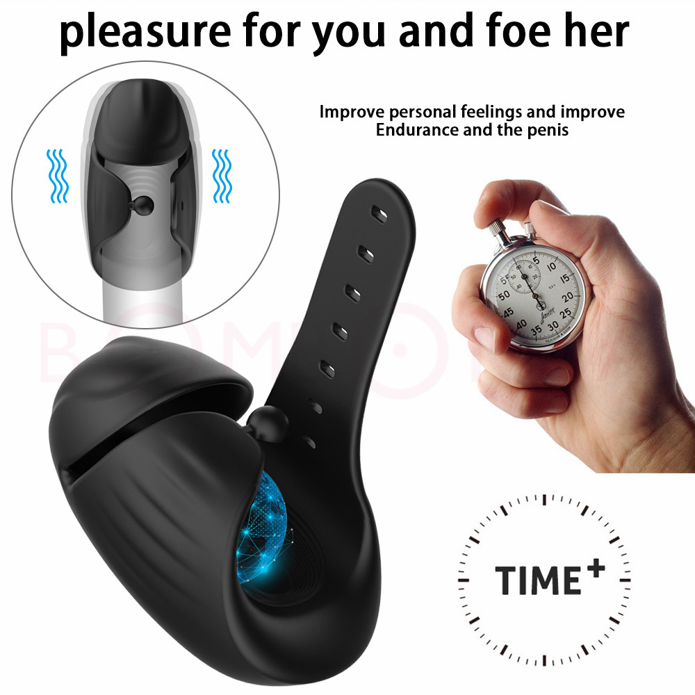 8speed Glans Vibrator Male Massager Exerciser Masturbator Ejaculation Delay Trainer Adult Sex Toys For Men - 4