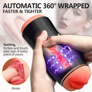 Free Male Masturbator Electric Dual Holes Hand-freely Sucker Masturb Sex Toys Masturbators Anal - 2