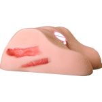 Artificial Silicone Dual Channel Vagina Ass Male Masturbator Pocket Real Pussy Sex Dolls Anal Masturbation Cup Toys For Men - 6