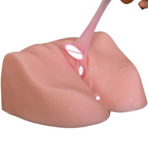 Artificial Silicone Dual Channel Vagina Ass Male Masturbator Pocket Real Pussy Sex Dolls Anal Masturbation Cup Toys For Men - 4