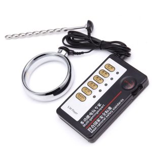 Electro Sex Penis Stimulator Cock Ring Urethral Sound Dilators Shock Kit Toys For Men Metal Rings Bdsm Man - 2