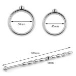 Electro Sex Penis Stimulator Cock Ring Urethral Sound Dilators Shock Kit Toys For Men Metal Rings Bdsm Man - 3