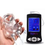 Erotic Toys Electric Shock Chastity Cage Cock Rings Scrotum Bound Ring Electro Ball Stretcher Male Masturbator Sex - 5