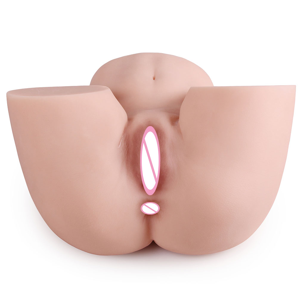 3d Realistic Large Size Half Body Adult Toy 9kg Dual Channel Male Pleasure Device Authentic Vagina And Anus Design - 3