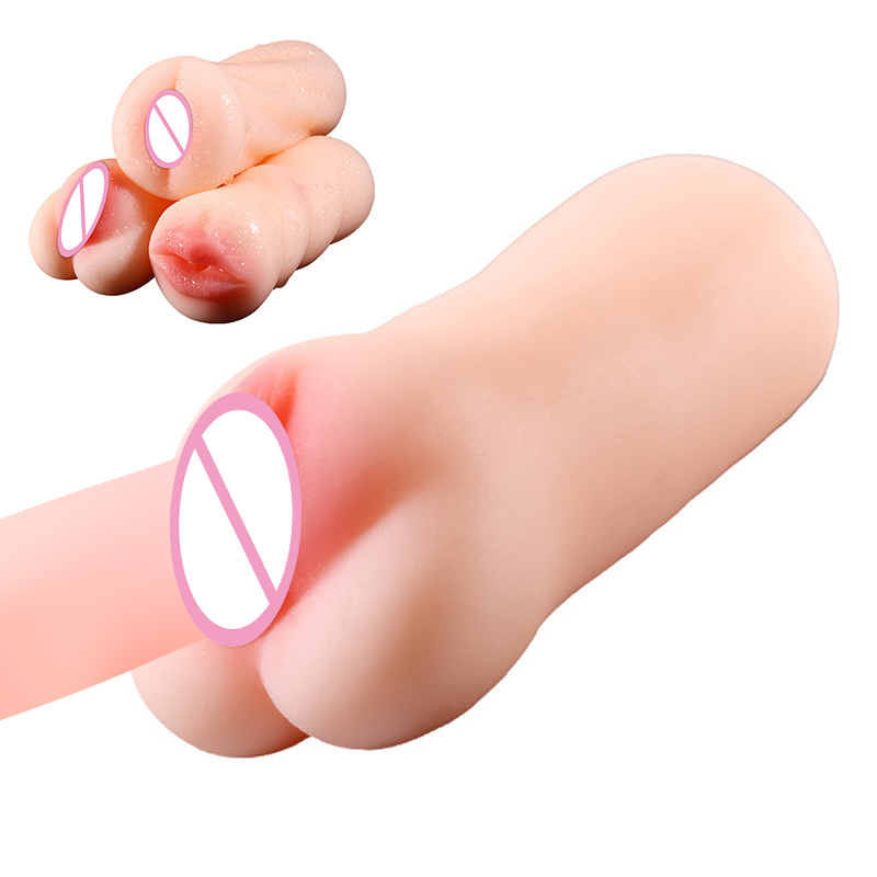 Male Masturbator Soft Realistic Pocket Pussy Penis Massager Erotic Adult Sex Toy For Men - 21