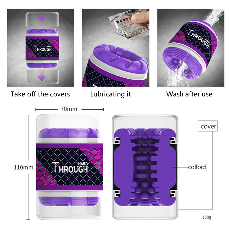 Male Masturbator Soft Realistic Pocket Pussy Penis Massager Erotic Adult Sex Toy For Men - 17