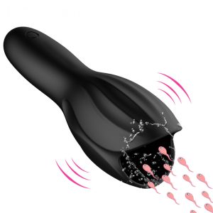 Penis Vibrator Delay Trainer Male Masturbator Automatic Oral Climax Sex Glans Stimulate Massager Toys For Men