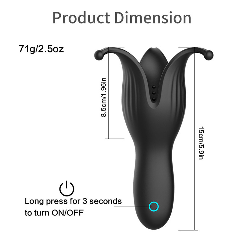 Automatic Male Masturbator Vibrating Glans Stimulator Delay Trainer Oral Climax Enhancer Adult Sex Toy For Men - 7