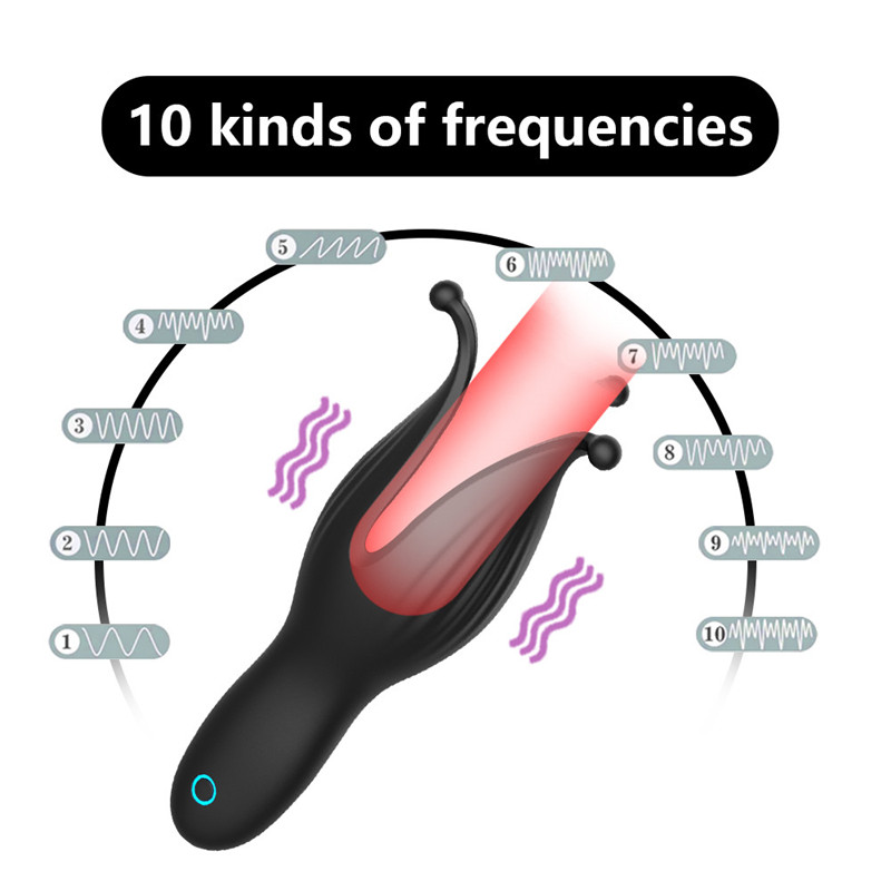 Automatic Male Masturbator Vibrating Glans Stimulator Delay Trainer Oral Climax Enhancer Adult Sex Toy For Men - 5