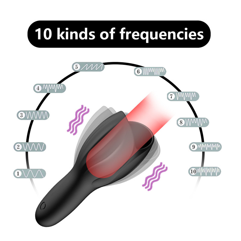 Automatic Male Masturbator Vibrating Glans Stimulator Delay Trainer Oral Climax Enhancer Adult Sex Toy For Men - 1
