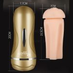 Vibrador Masculino Vagina Anal Double Channel Male Masturbator Real Pussy Sex Toy Homme Masturbateur - 5