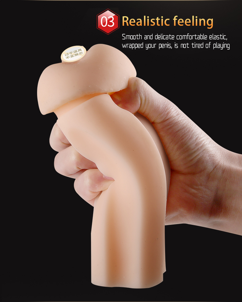 Dual Channel Male Masturbator Realistic Vaginal And Anal Sex Toy For Men Vibrating Pleasure Device - 5
