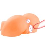 Realistic Ass Vagina Anal Artificial Pussy Double Anus Male Adult Sex Toys Masturbator For Man - 4