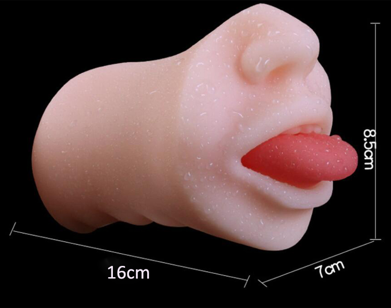 Male Masturbator Cup Realistic Deep Throat Oral Sex Toy Silicone Mouth Tongue Durable Pocket Pussy For Enhanced Pleasure - 3