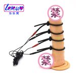 Electric Shock Penis Ring Delayed Ejaculation Stimulator Sex Cock Enlarger Delay Time Toys For Male Masturbator - 5