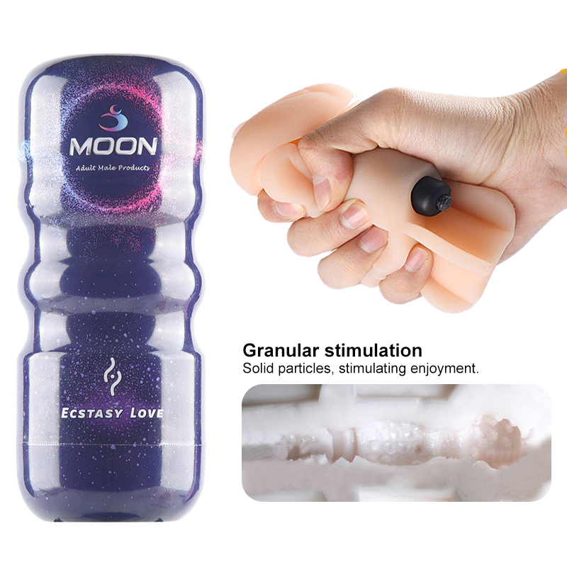 Dualended Male Masturbator Cup With Realistic Vaginal Anal Oral Features Vibrating Sex Toy For Men - 13