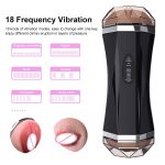 Masturbation Cup Electric Vagina For Men Pussy Mouth Double Pocket Male Masturbator Sex Toys Adult Vibrator - 2