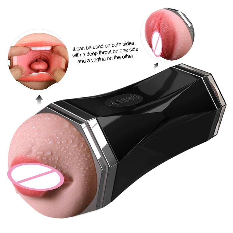 Male Vibrator Masturbator Electric Double Pocket Pussy And Mouth Sex Toy Adult Pleasure Device For Men - 5